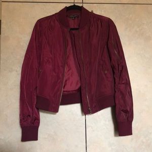 Burgundy Windbreaker